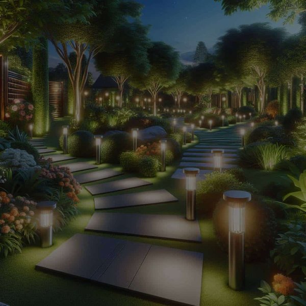 Comment concevoir un éclairage extérieur à faible consommation pour les allées de jardin ?