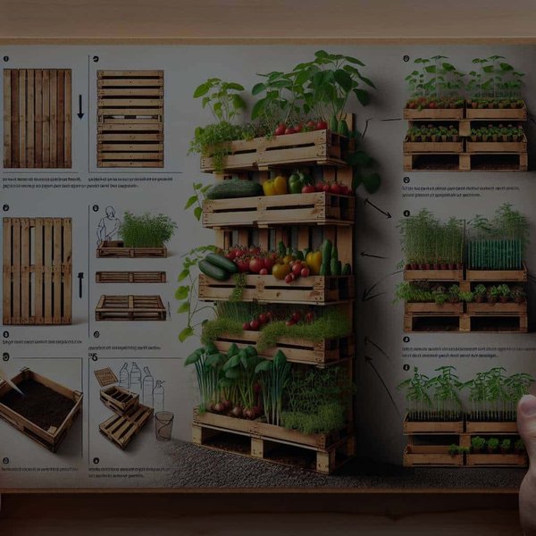 Comment créer un jardin potager vertical avec des palettes en bois recyclées ?