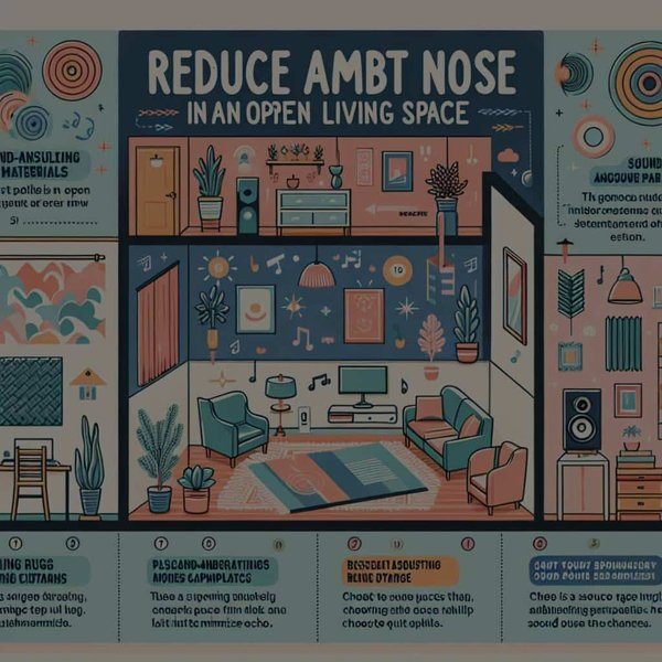 Quelle est la meilleure stratégie pour réduire le bruit ambiant dans un espace de vie ouvert ?