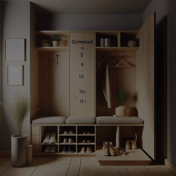 Comment optimiser une petite entrée avec un banc de rangement sur mesure?